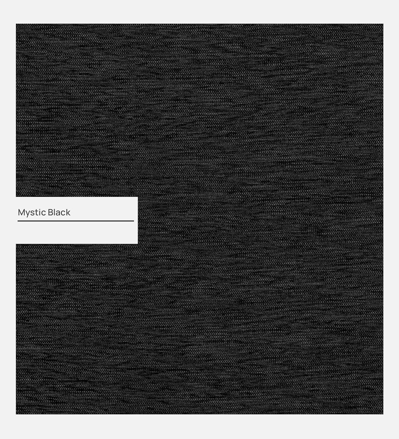 Elma Three Seater Sofa in Fabric- Black